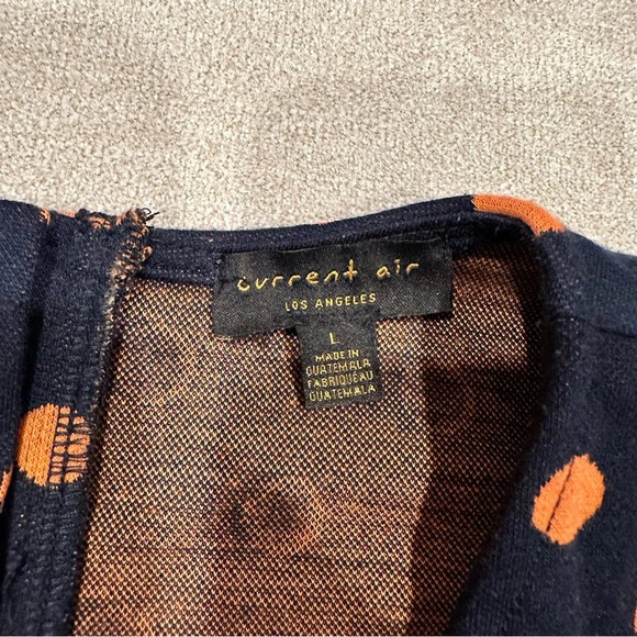 Anthropologie Current Air Structured Polka Dot Sweater. Size Large. Nav… - Picture 8 of 9